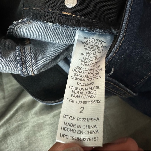 Democracy "Ab"solution Itty Bitty Bootcut blue Jeans size 2 - Picture 9 of 13